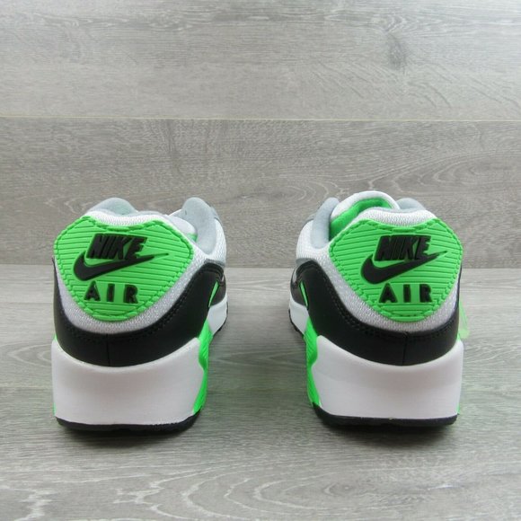 Nike Air Max 90 Athletic Shoes Gray Lime Green - Picture 6 of 10